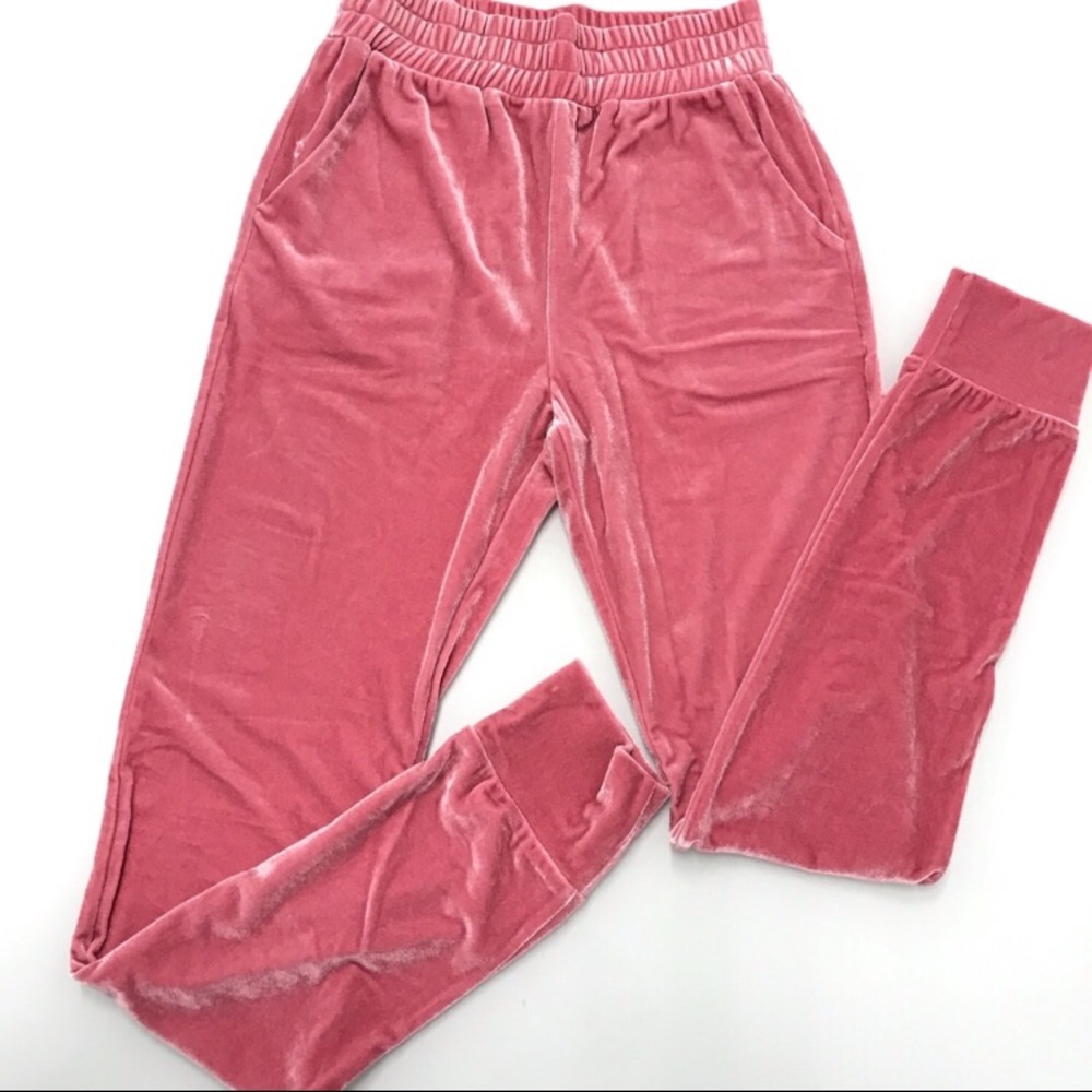 DOLLS KILL PINK MAJOR FLAVA VELVET SET - Picture 5 of 5